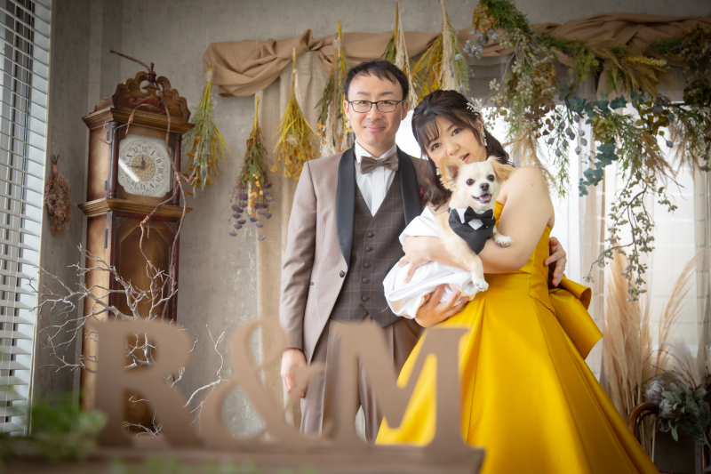 『ペットと撮影プラン』◆洋装1点◆抱っこ撮影OK!衣装、ヘアメイク、データ付き