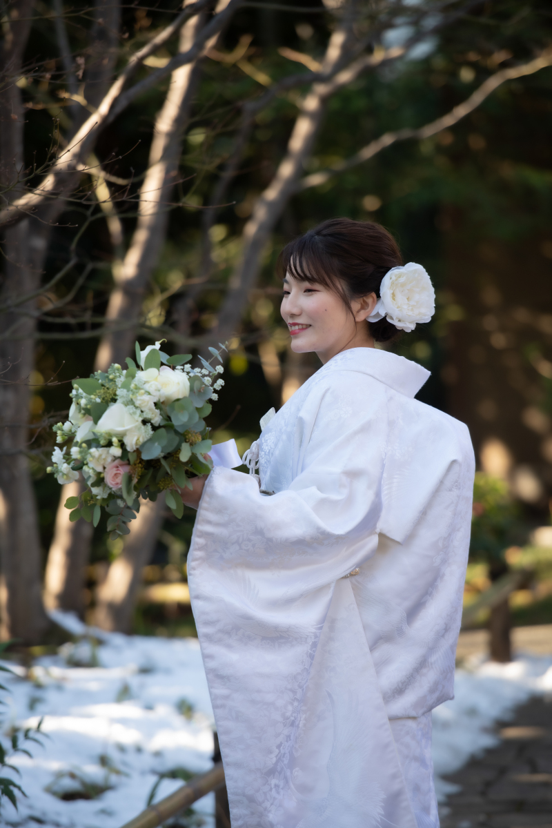 生花のブーケと♪