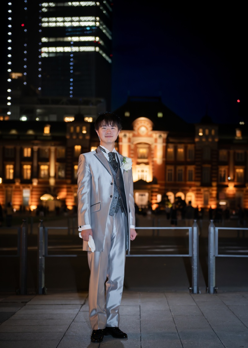 新郎のソロショット
