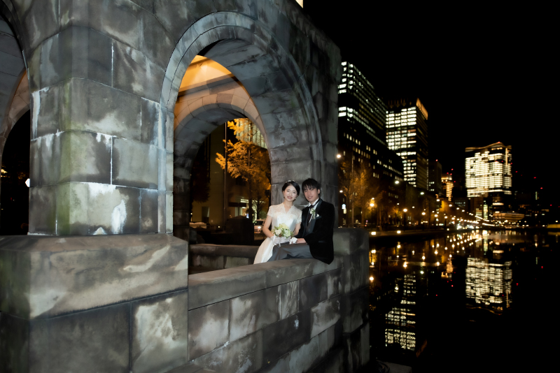 和田倉門の夜景！