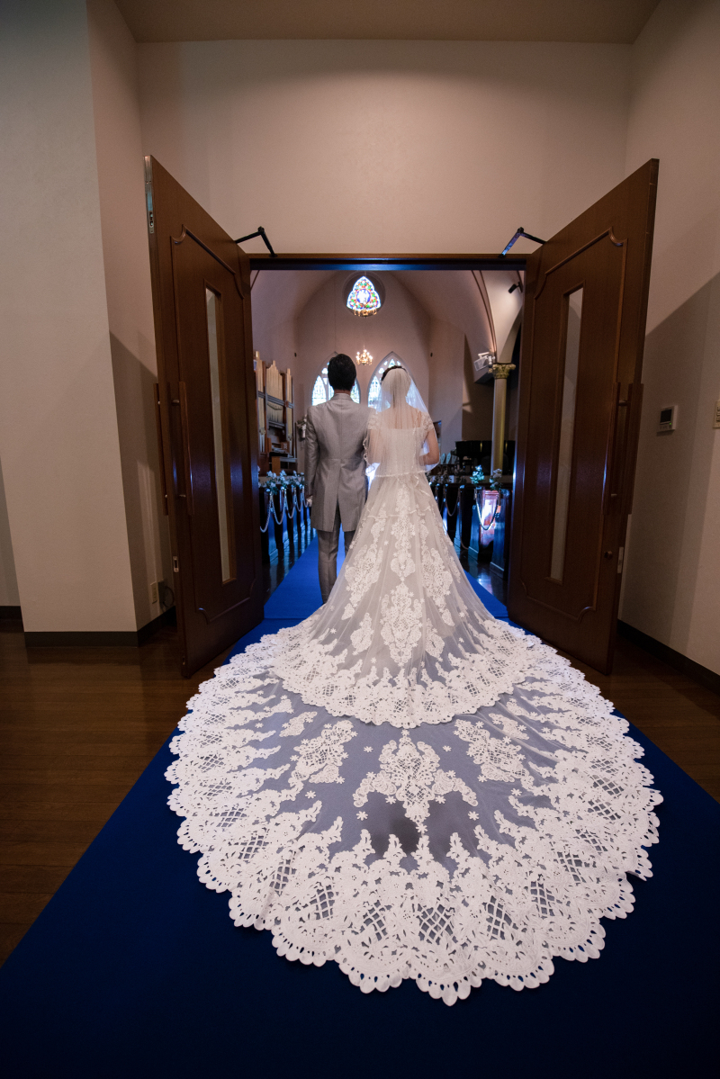 チャペルで撮影スタート♪