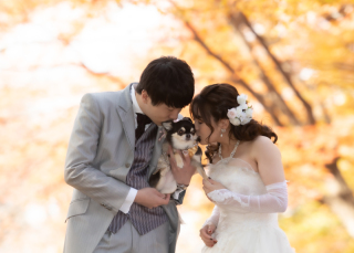 愛犬も一緒！2日間で叶えた洋装＆和装ロケーション撮影