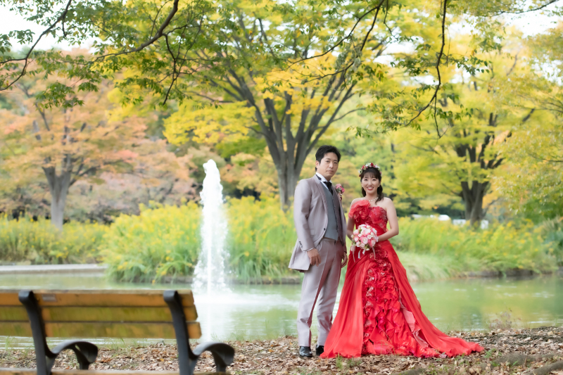 カラードレスにお着替えして♪