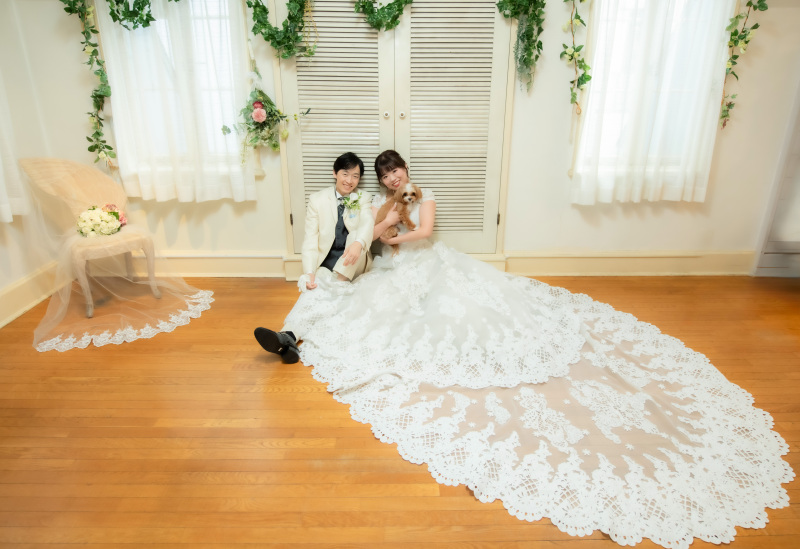 わんちゃんを抱っこして♬