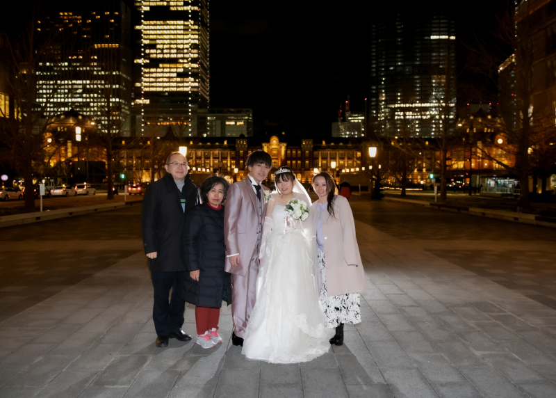 家族に見守られて…