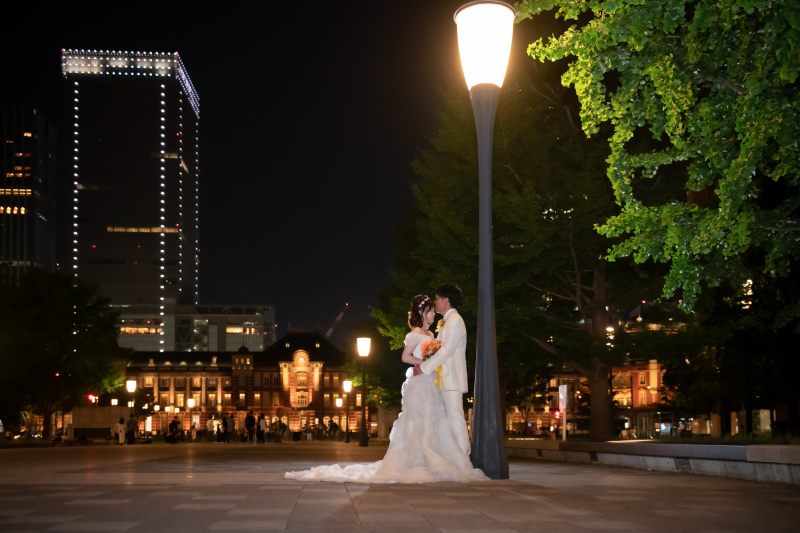 外灯とおふたり♪