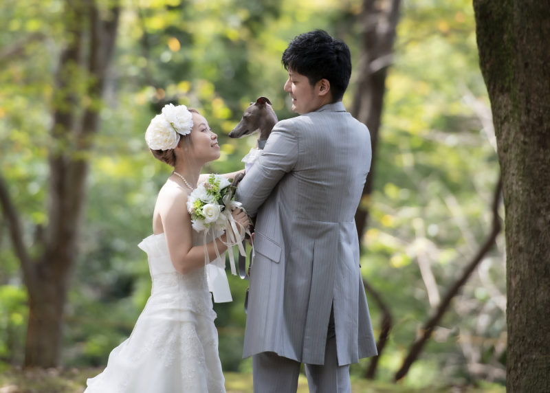 愛犬と叶えた念願のフォトウエディング！