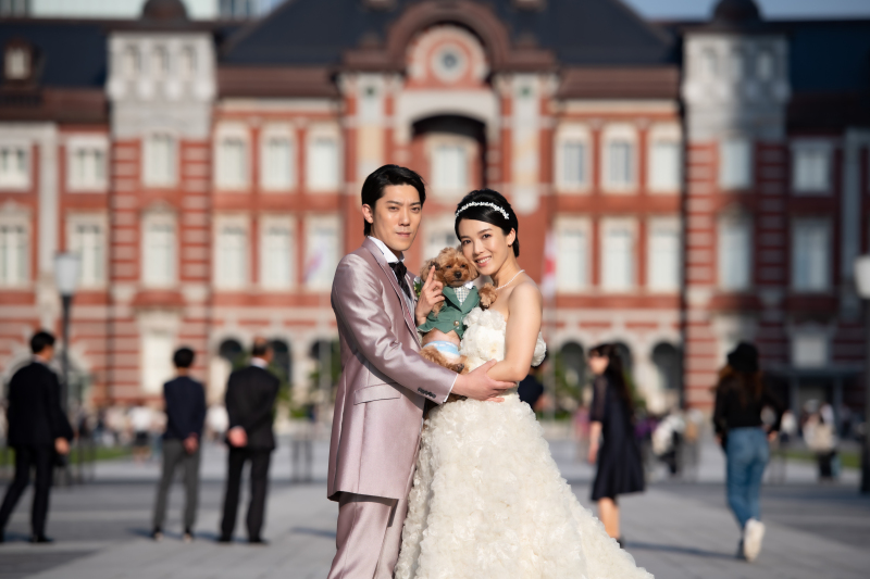 大切なわんちゃんと☆東京駅丸の内撮影！