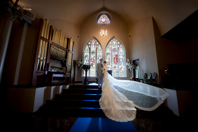 広くて壮大なチャペル