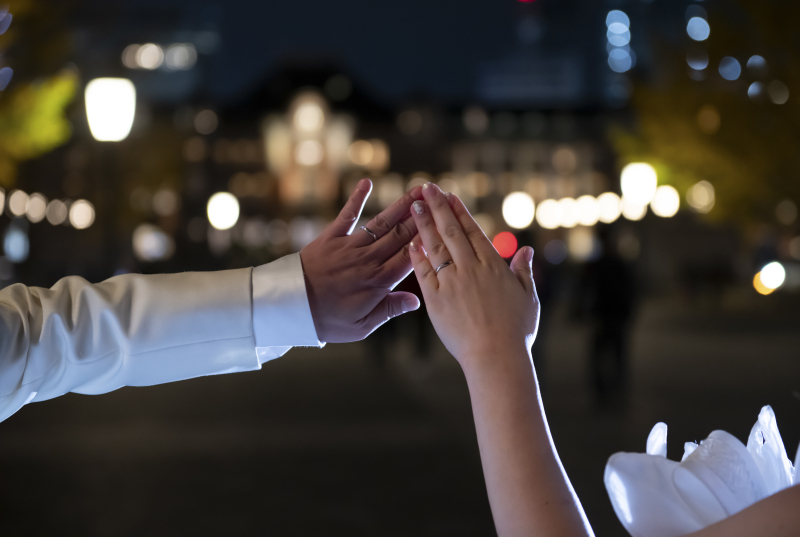 再び…重ねた手♡