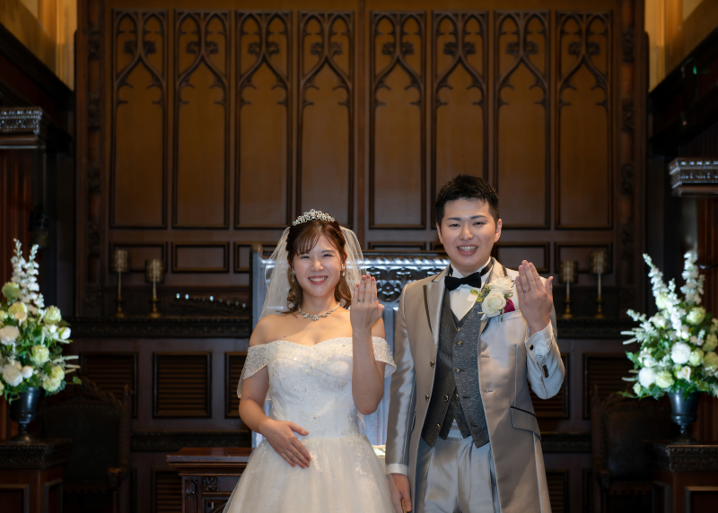 指輪披露シーン