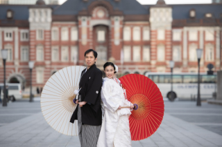 東京駅丸の内を着物で闊歩★テーマはレトロモダン♪