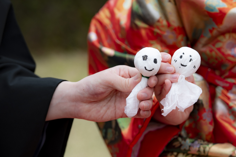 てるてる坊主に願いを込めて