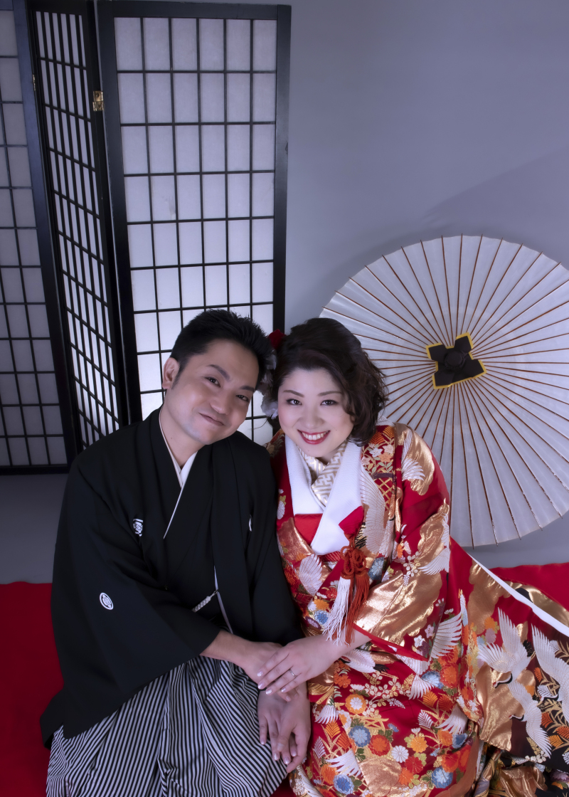 障子をバックに♪