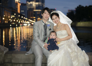 お子さまと一緒にフォトウエディング♡