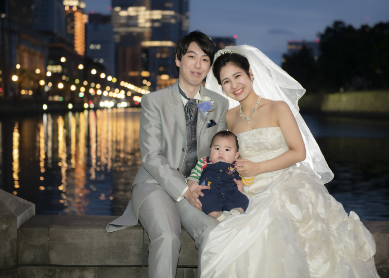 お子さまと一緒にフォトウエディング♡