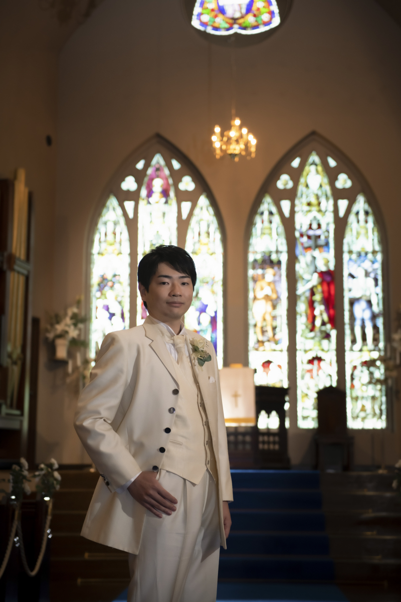 新郎様のソロショット♪