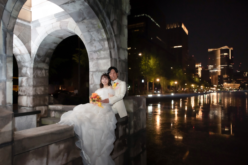 和田倉門の夜景！