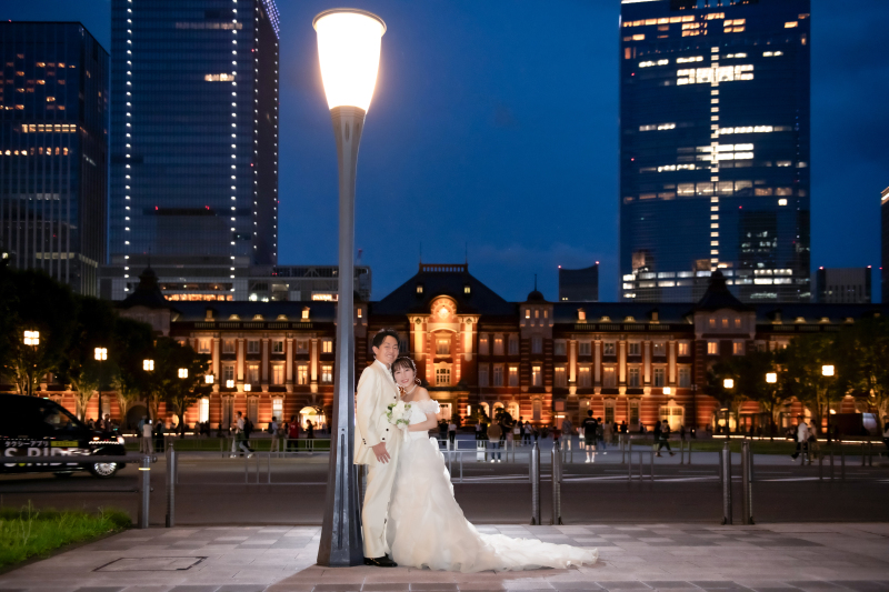 外灯とおふたり♪