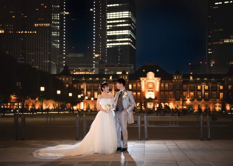 東京駅のライトアップ