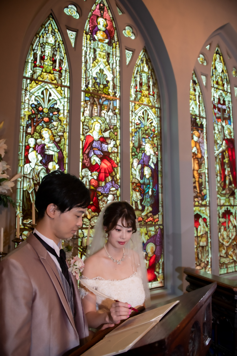 誓約書にサインシーン♪