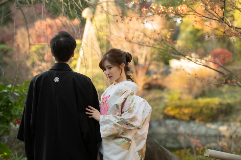 晩秋の庭園ロケーション撮影！