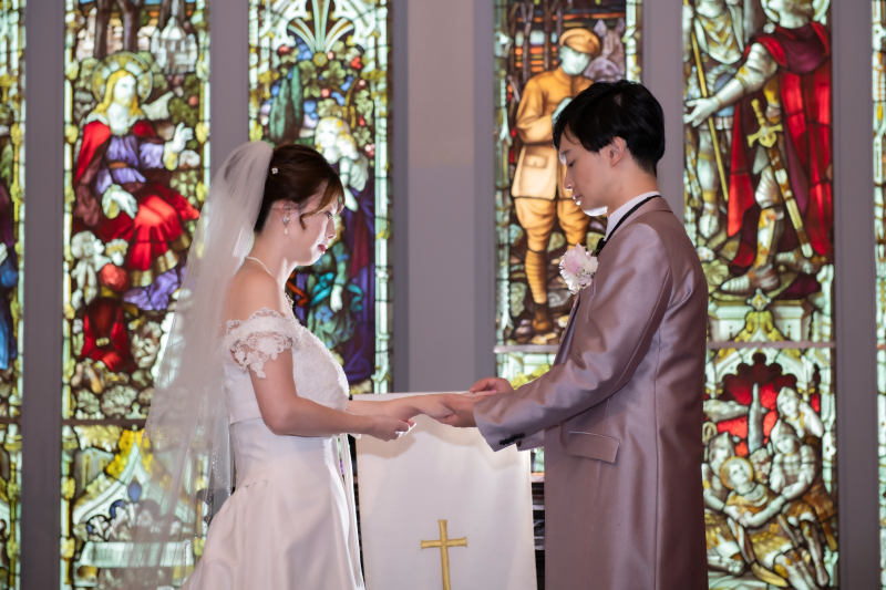 指輪交換シーン♡