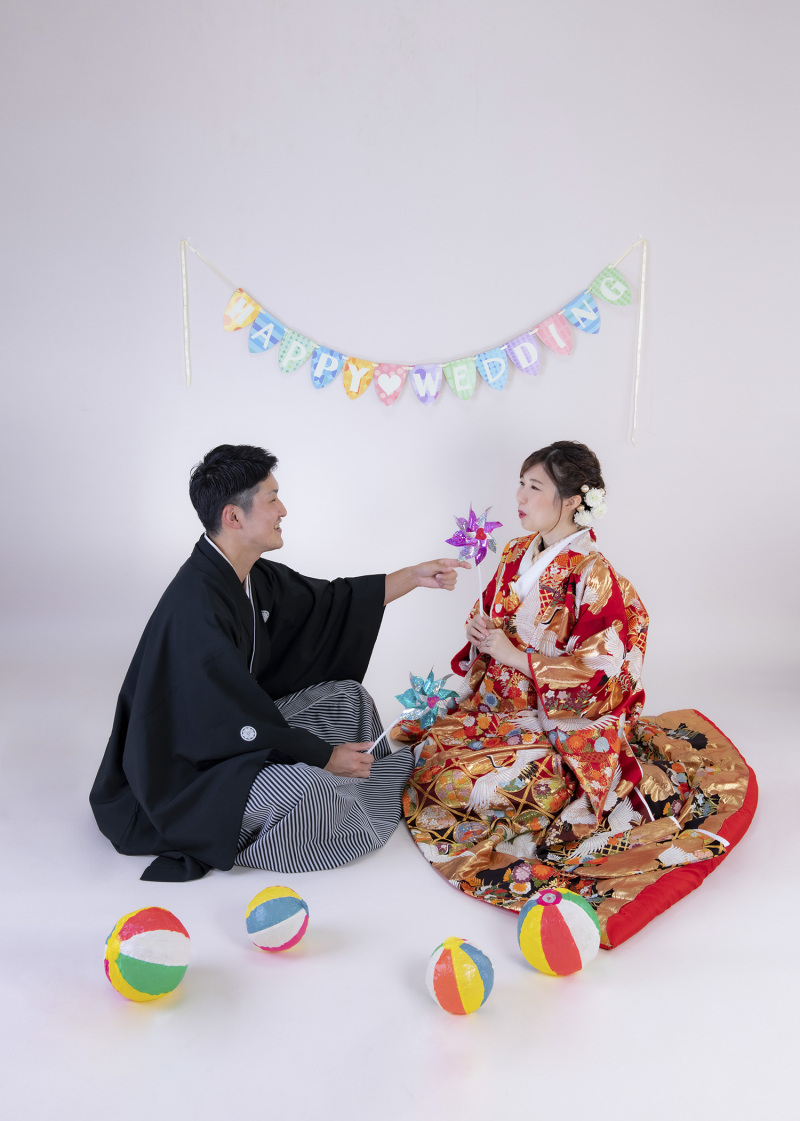 和装小物と一緒に