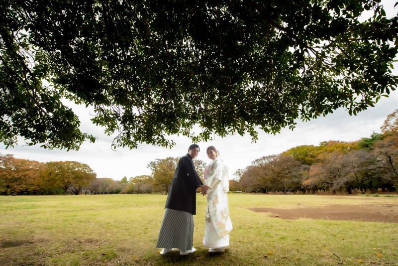 代々木公園での撮影スタート♪