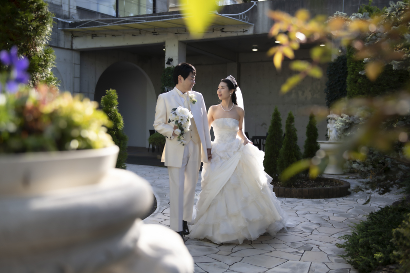 チャペルの外でのショット!