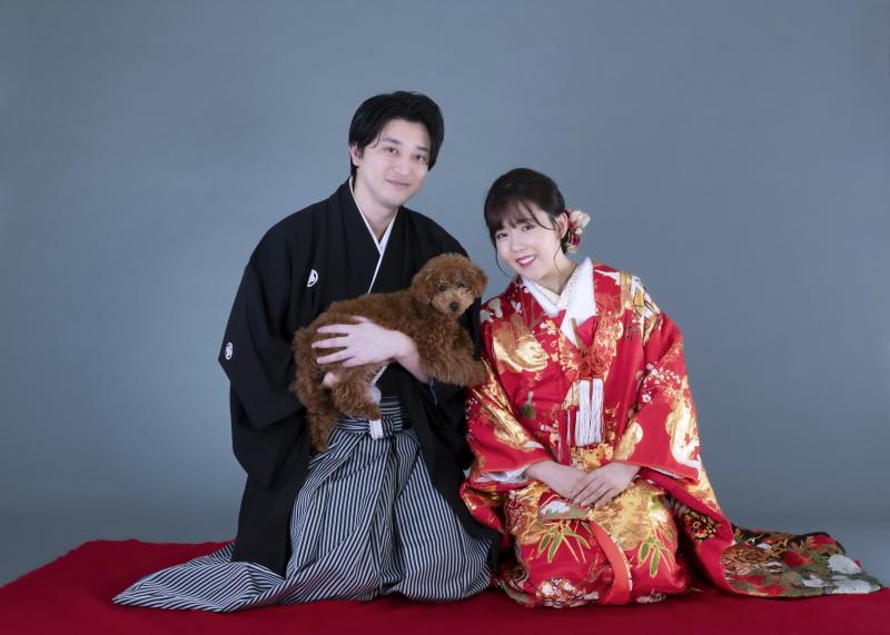 和装でスタジオ撮影♪