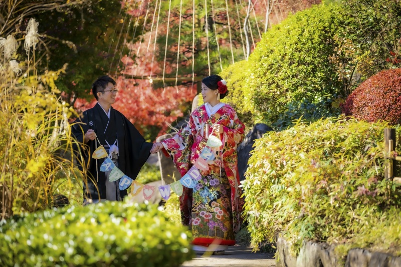 ガーランドを持って♪