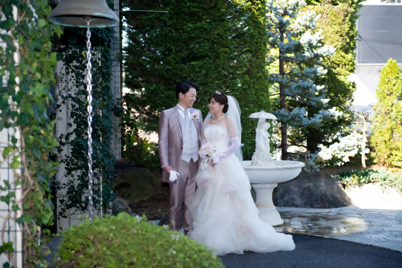 チャペルの外で♪