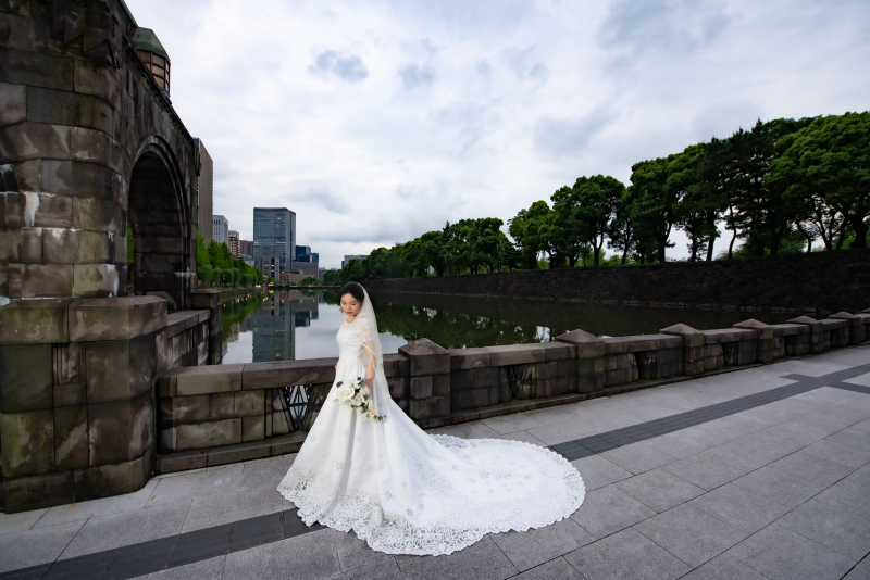 カットワークのドレス♡