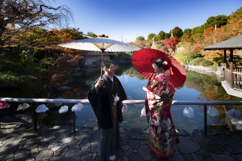 見事な秋晴れと紅葉♪