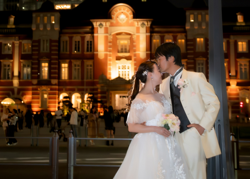 和装スタジオから洋装東京駅へ♡おふたりらしい特別な時間