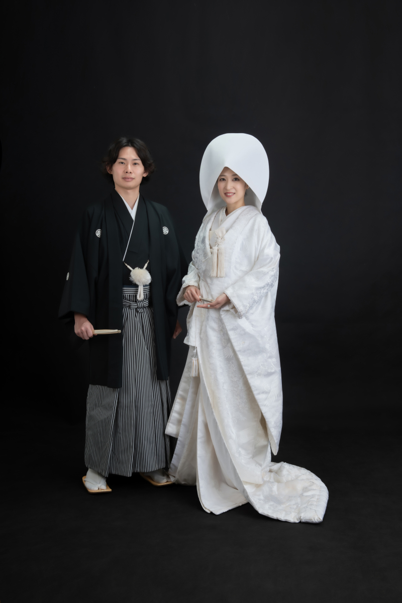 和装はシンプルにスタジオ撮影スタート♪