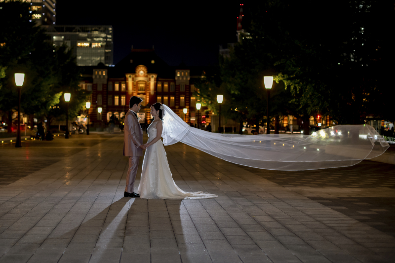 東京駅赤レンガ駅舎前でのショット♪