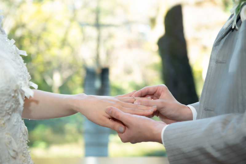 指輪交換シーン♡