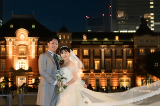 スタッフの対応◎！東京駅ナイトフォト！