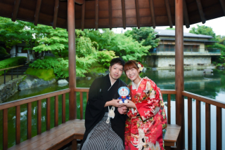 雨の日も味！趣ある庭園撮影♪