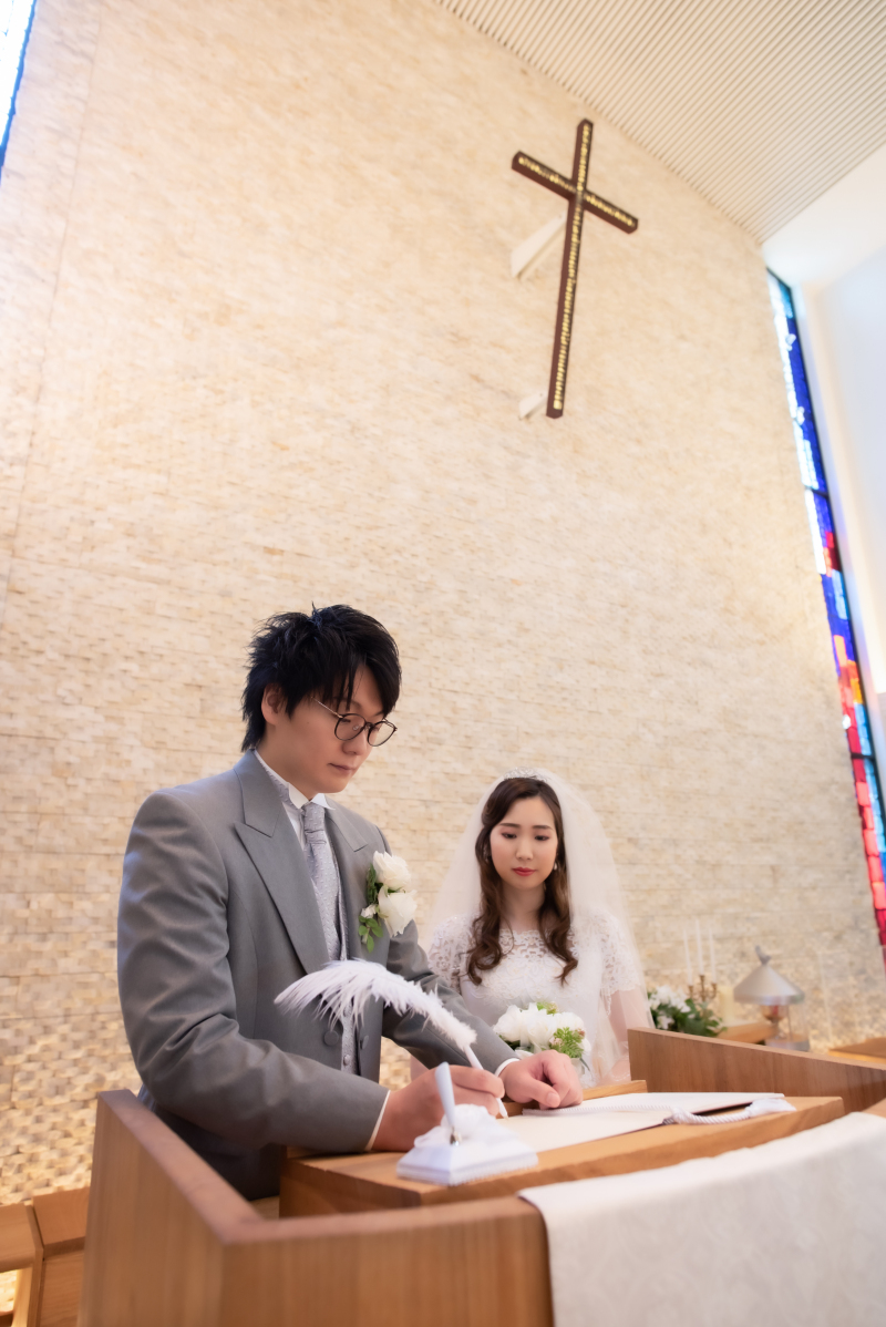 誓約書にサインのシーン♪