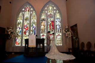 結婚式をしたような撮影を叶えた１日