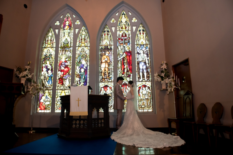 結婚式をしたような撮影を叶えた１日