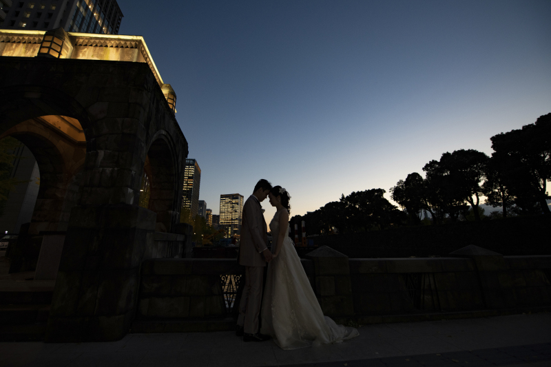 幻想的なおふたりのシルエット♪