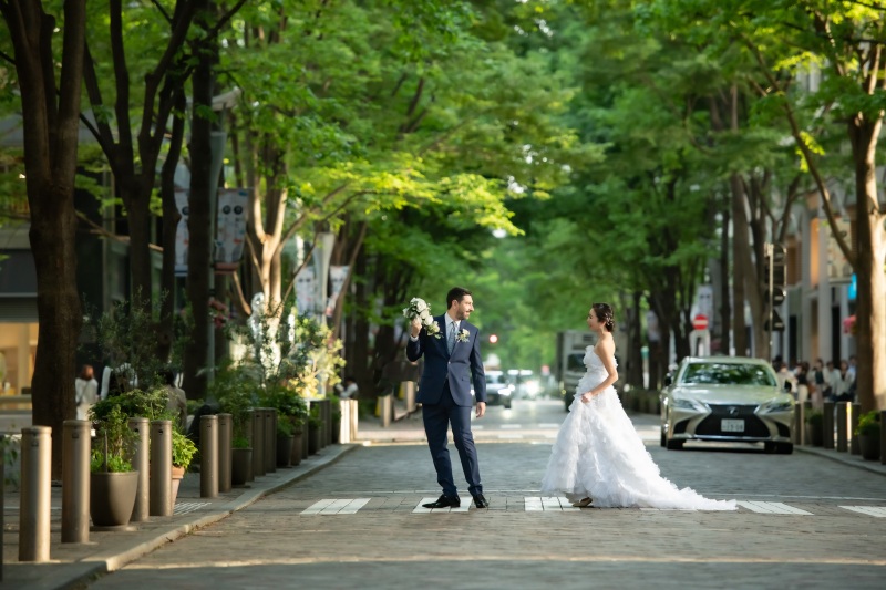 お洒落なストリートにて♪