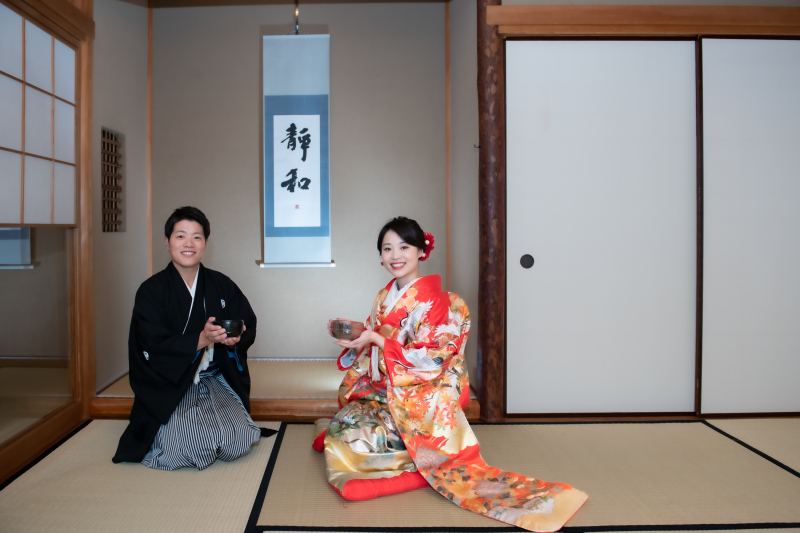 お茶室(和室)にて♪