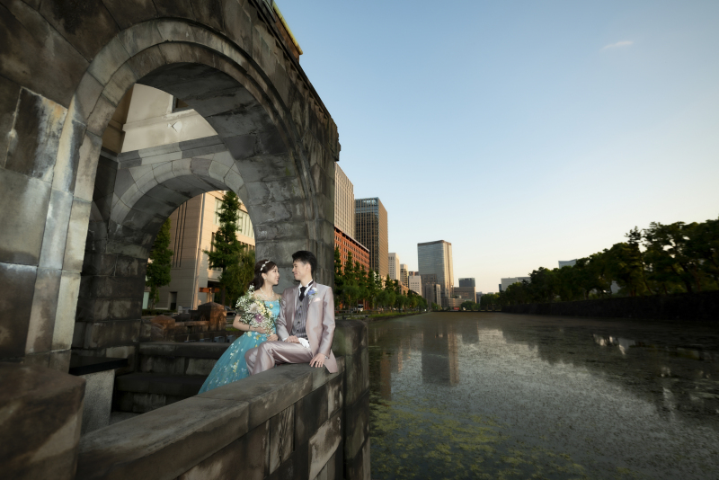 夕暮れ時の和田倉門