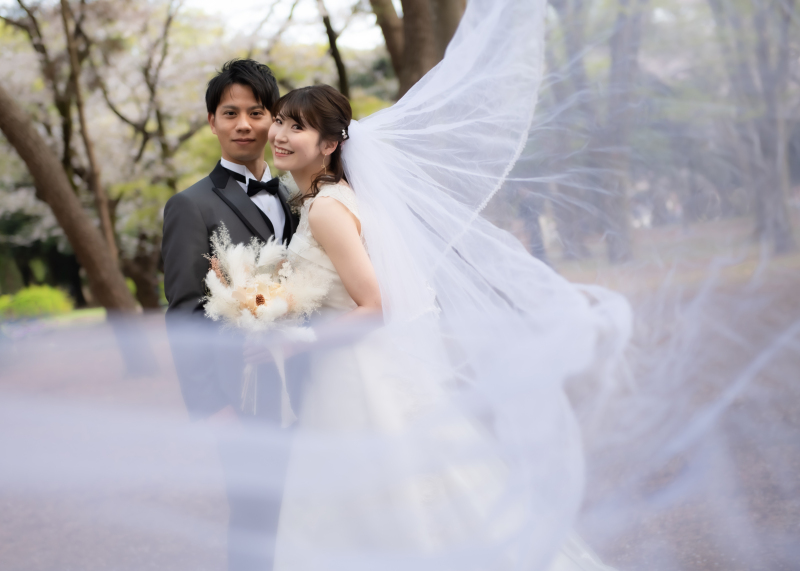 ベールで遊ぶ♪