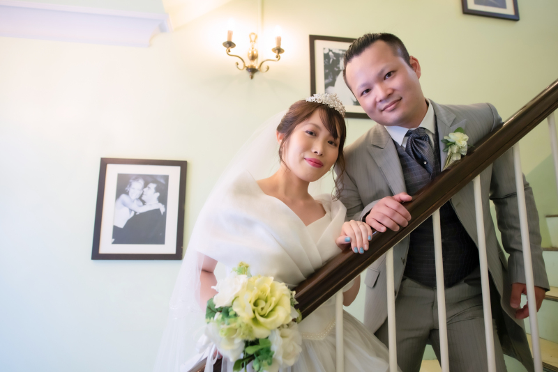 館内の階段にて♪